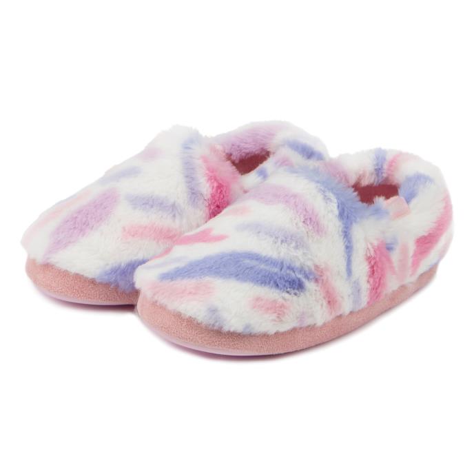 totes toasties® Girls Short Full Back Slippers Multi Extra Image 2